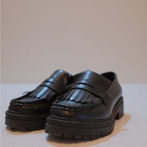 Asos Design Chunky Heel Loafers Women’s Size 5 Black